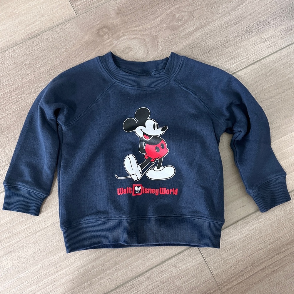Disney | Black Crew Neck Sweatshirt